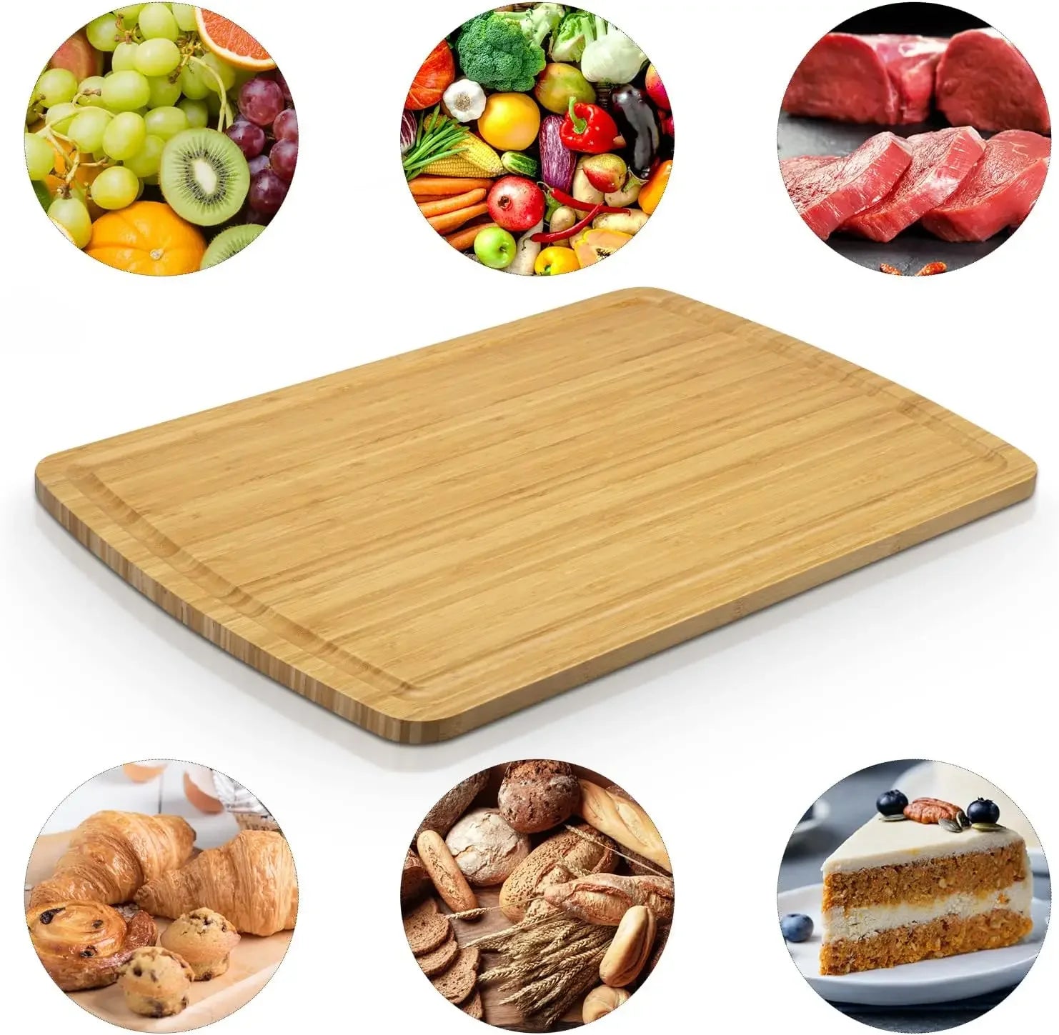 Best Seller Cutting Board and Noodle Board for Kitchen, Wooden Kitchen Sink Cover for Counter Space & Decorative Tray