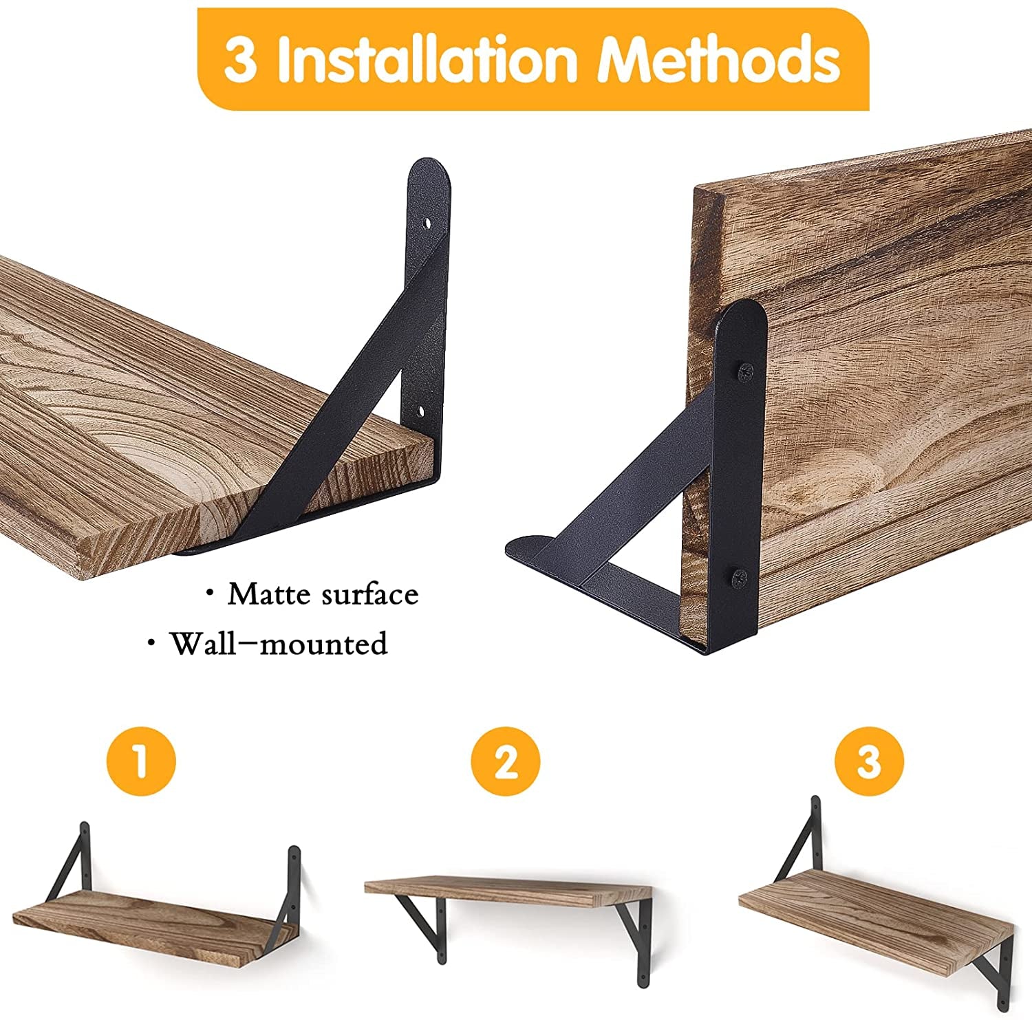 Estantes Flotantes Madera Rústica Para Decorar El Baño Sala De Estar Y Plantas