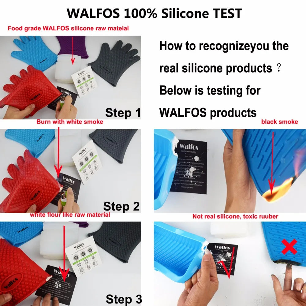 Silicone Oven Kitchen Glove Heat Resistant Thick Cooking BBQ Grill Glove Oven Mitts Kitchen Gadgets Kitchen Accessories