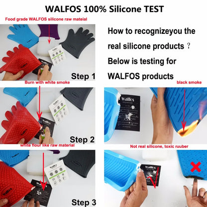 Silicone Oven Kitchen Glove Heat Resistant Thick Cooking BBQ Grill Glove Oven Mitts Kitchen Gadgets Kitchen Accessories